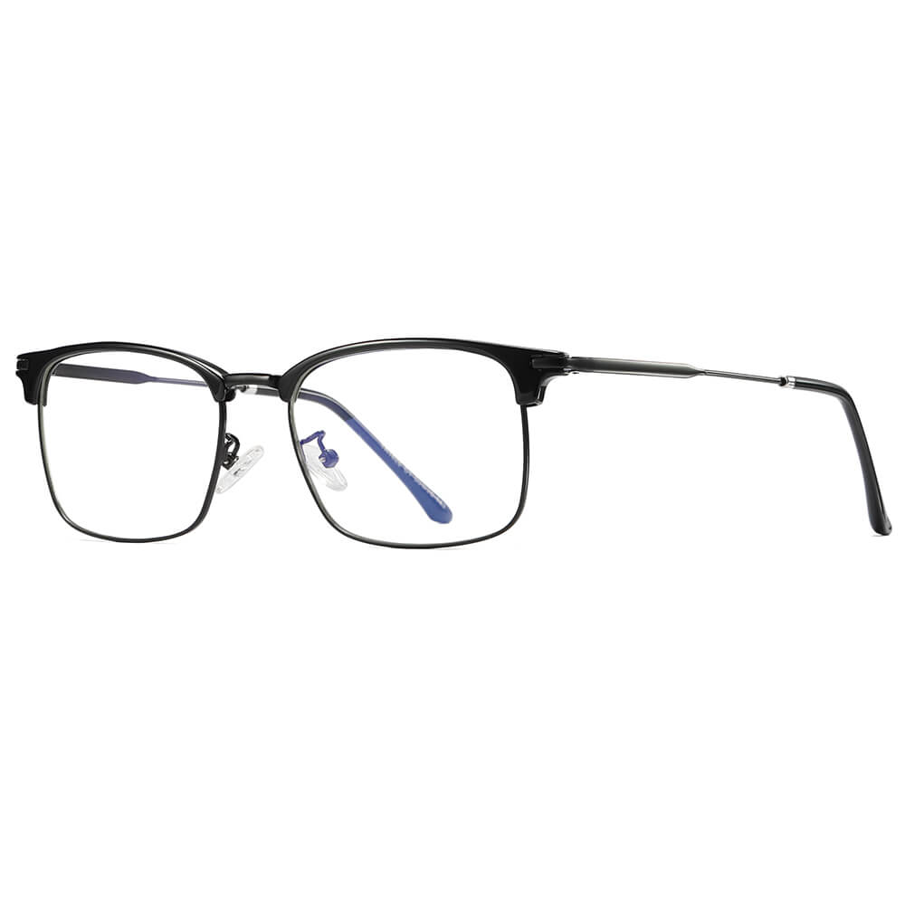 Half Frame Blue Light Glasses for Women Men Relieves Eye Strain