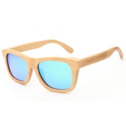 Classic Bamboo Frame Sunglasses Polarized Lenses for Women Men