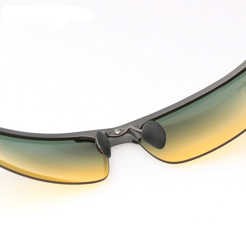 Style : 1 JWI Aluminum-Magnesium Fashion Polarized Sunglasses Driver Dual-use Night Vision Sunglasses Outdoor Photosensitive Color Mens Sunglasses