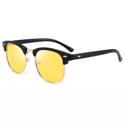 Classic Night Vision Semi-Frame Polarized Glasses for Night Driving